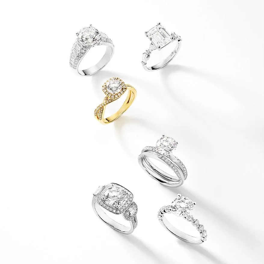 0.64 ctw Diamond Solitaire Engagement Rings