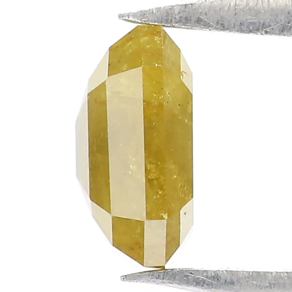0.76 CT Natural Loose Emerald Shape Diamond Yellow Color Emerald Cut Diamond 5.75 MM Natural Yellow Color Emerald Rose Cut Diamond LQ1959
