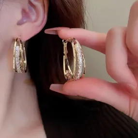 925 Silver Hoop Earrings - High-Grade Glam