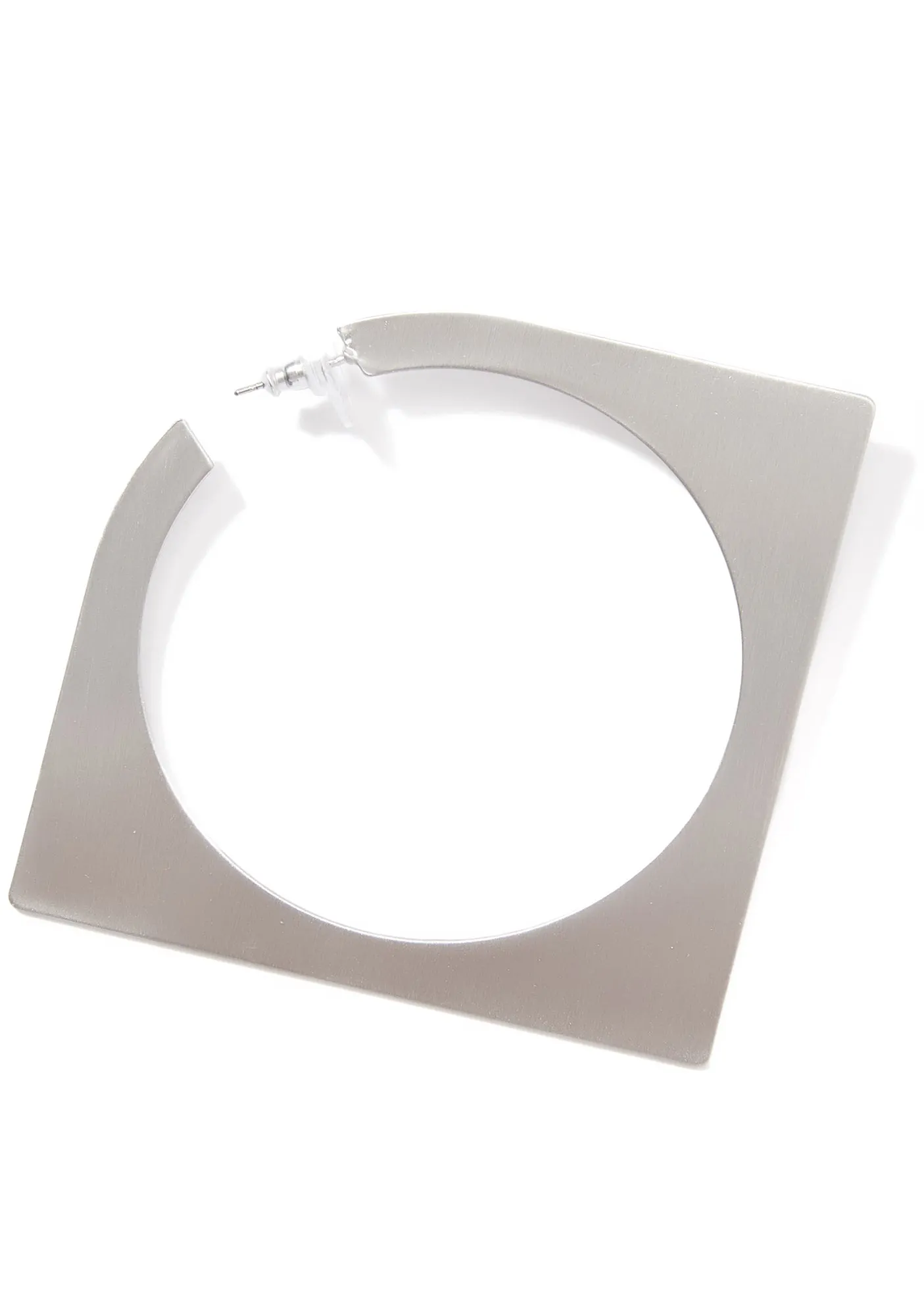 Abstract Square Hoop Earrings