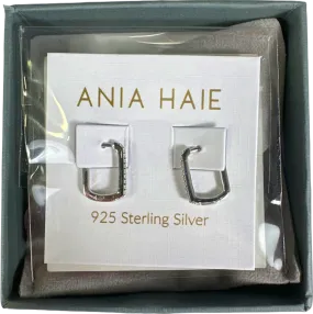 Ania Haie Silver Glam Rock Oval Hoop Earrings - Gift Boxed