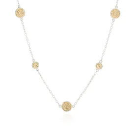 Anna Beck Classic Coin Long Station Necklace - Gold