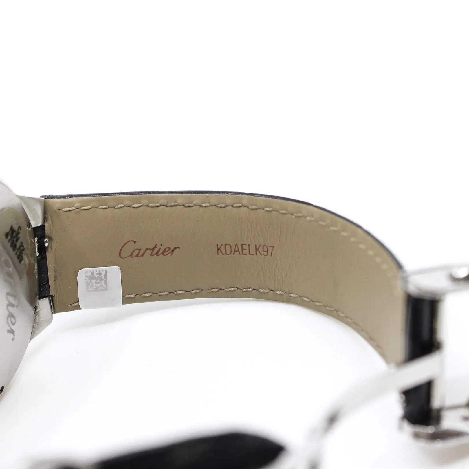 BALLON BLEU DE CARTIER WATCH 40MM, AUTOMATIC MOVEMENT, STEEL, LEATHER