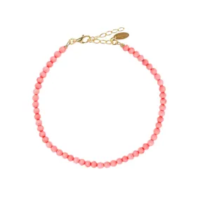 Beaded Bracelet | Coral