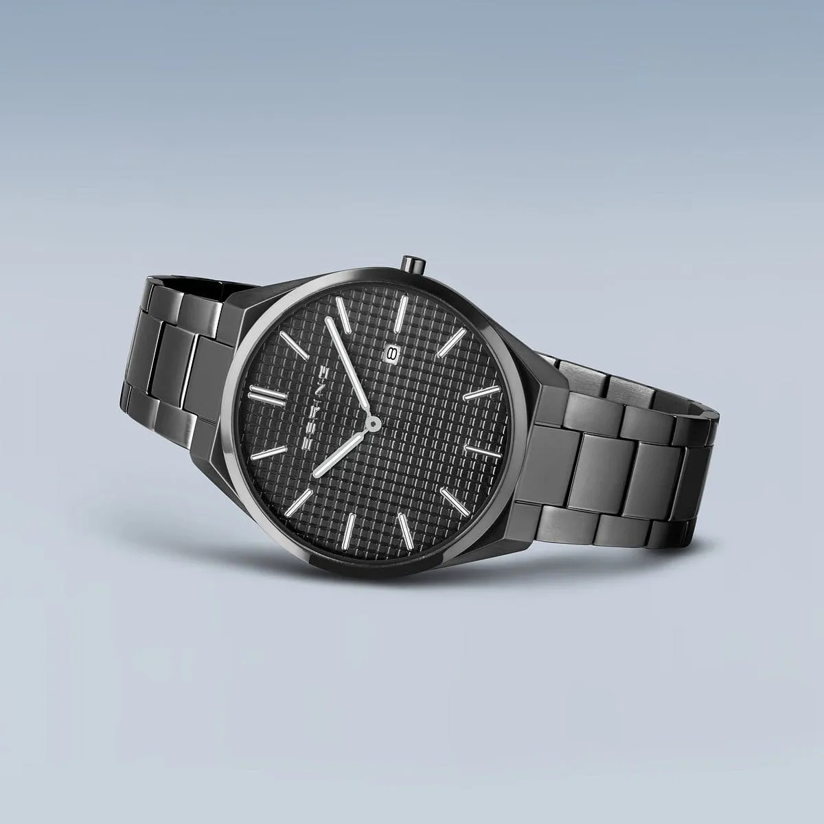 Bering Gents Ultra Slim Brushed Grey Bracelet Watch