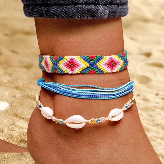 Boho Wave Handmade Anklets for Women