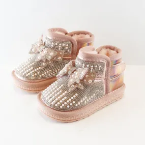 Bow Rhinestone Boot/Doe a Dear