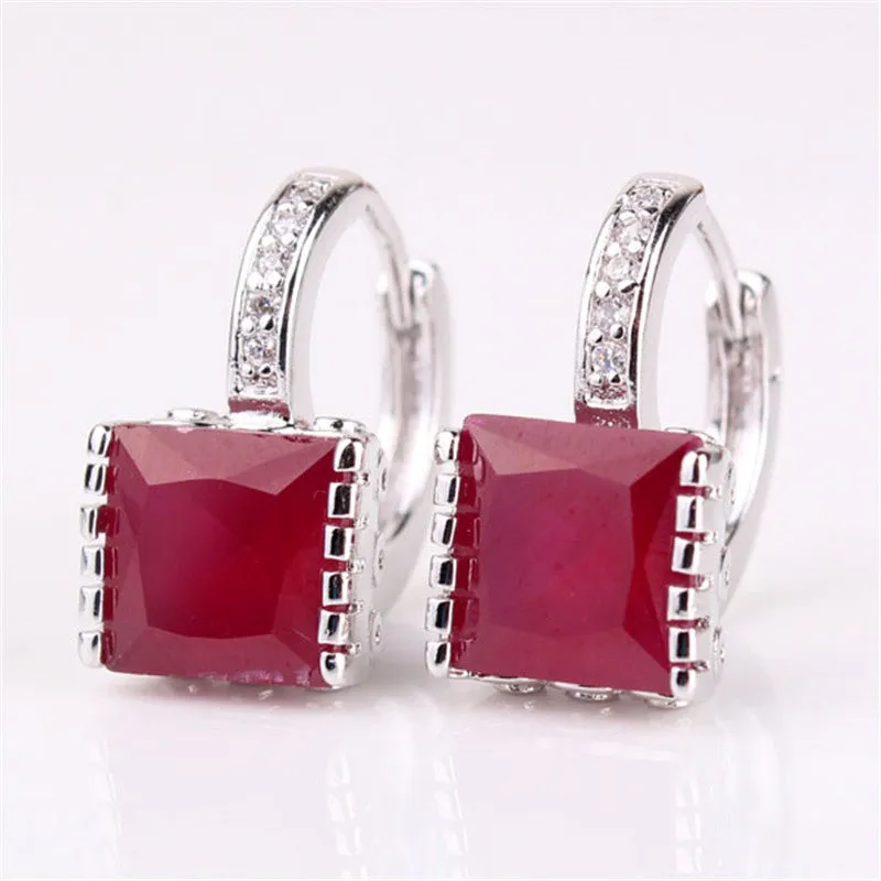 Brand Jewelry Earrings for Womens! New Shiny Rhinestone Gem Hoop Earing Ladies Wedding Jewellery Earing Brinco