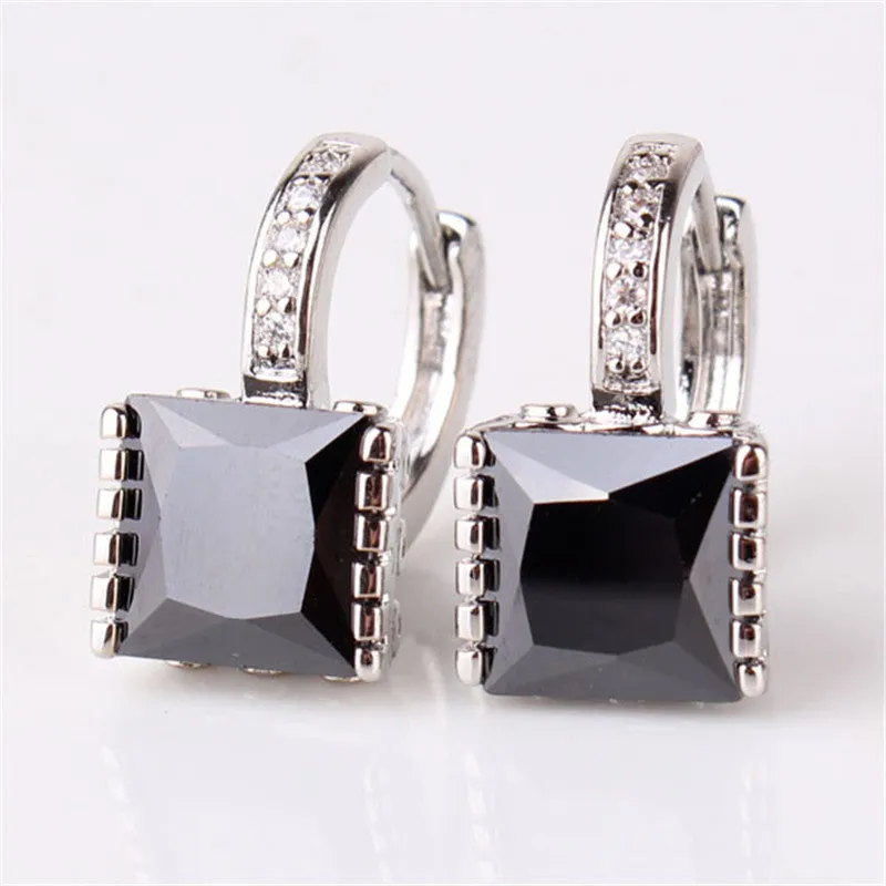 Brand Jewelry Earrings for Womens! New Shiny Rhinestone Gem Hoop Earing Ladies Wedding Jewellery Earing Brinco