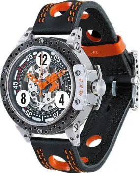 B.R.M. Watch DDF6-44 Skeleton Orange Hands