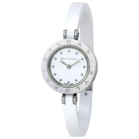 Bvlgari B.zero1 White Dial White Ceramic Bracelet Ladies Watch 102178