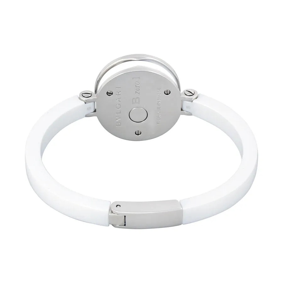 Bvlgari B.zero1 White Dial White Ceramic Bracelet Ladies Watch 102178