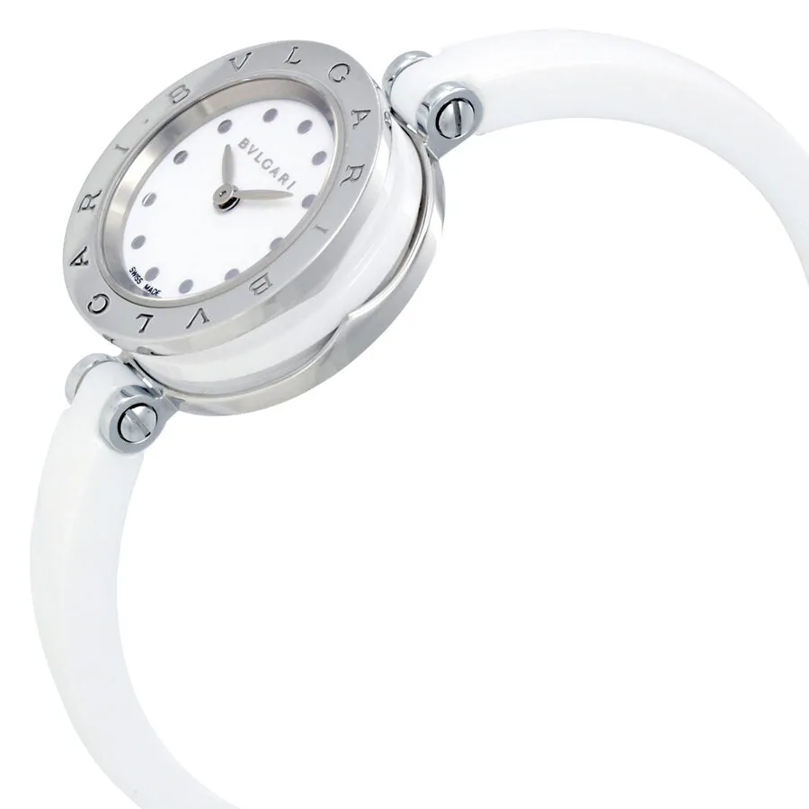 Bvlgari B.zero1 White Dial White Ceramic Bracelet Ladies Watch 102178