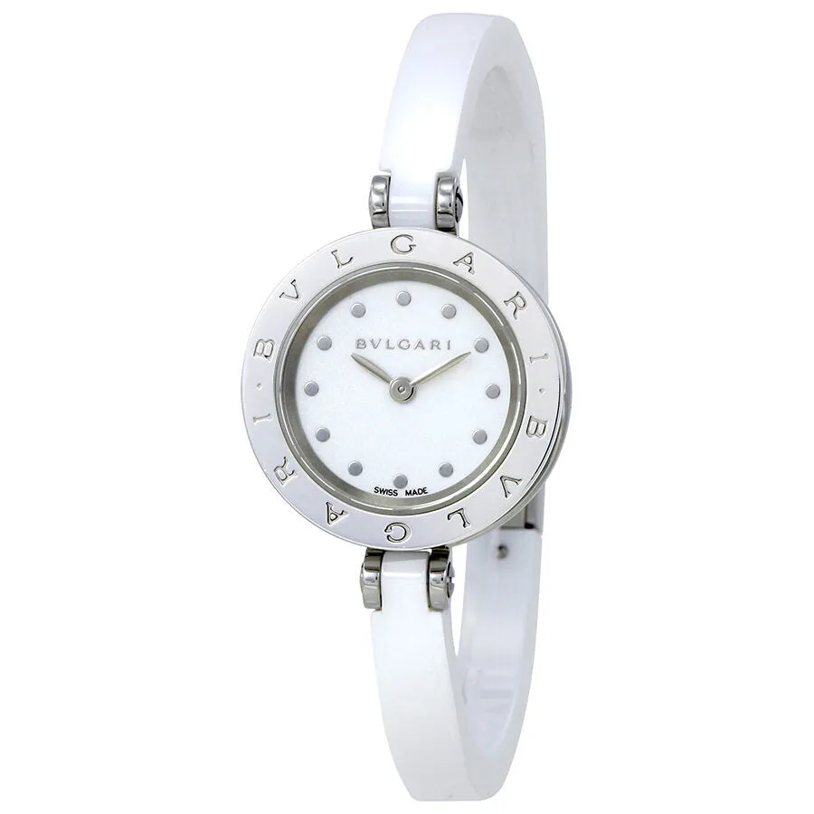 Bvlgari B.zero1 White Dial White Ceramic Bracelet Ladies Watch 102178