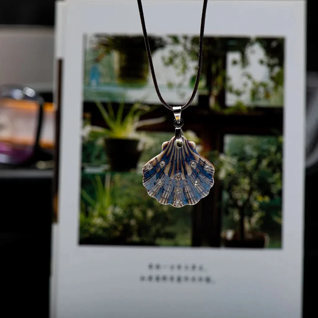 Ceramic Shell And Pendant Necklace Jewellery Porcelain Jewelry Pendant