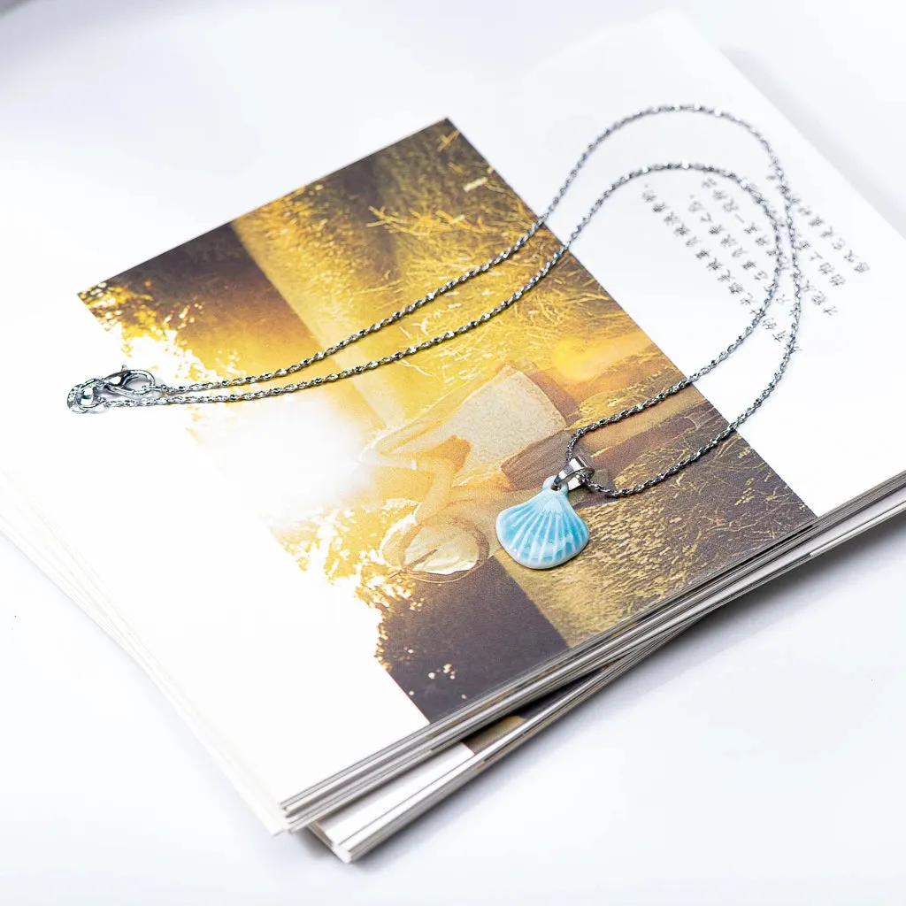 Ceramic Shell And Pendant Necklace Jewellery Porcelain Jewelry Pendant