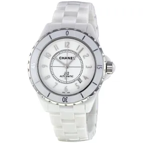 Chanel J12 White Dial Ceramic Automatic Unisex Watch H2981