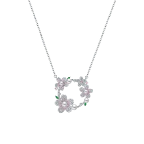 Cherry Blossom Pendant Necklace