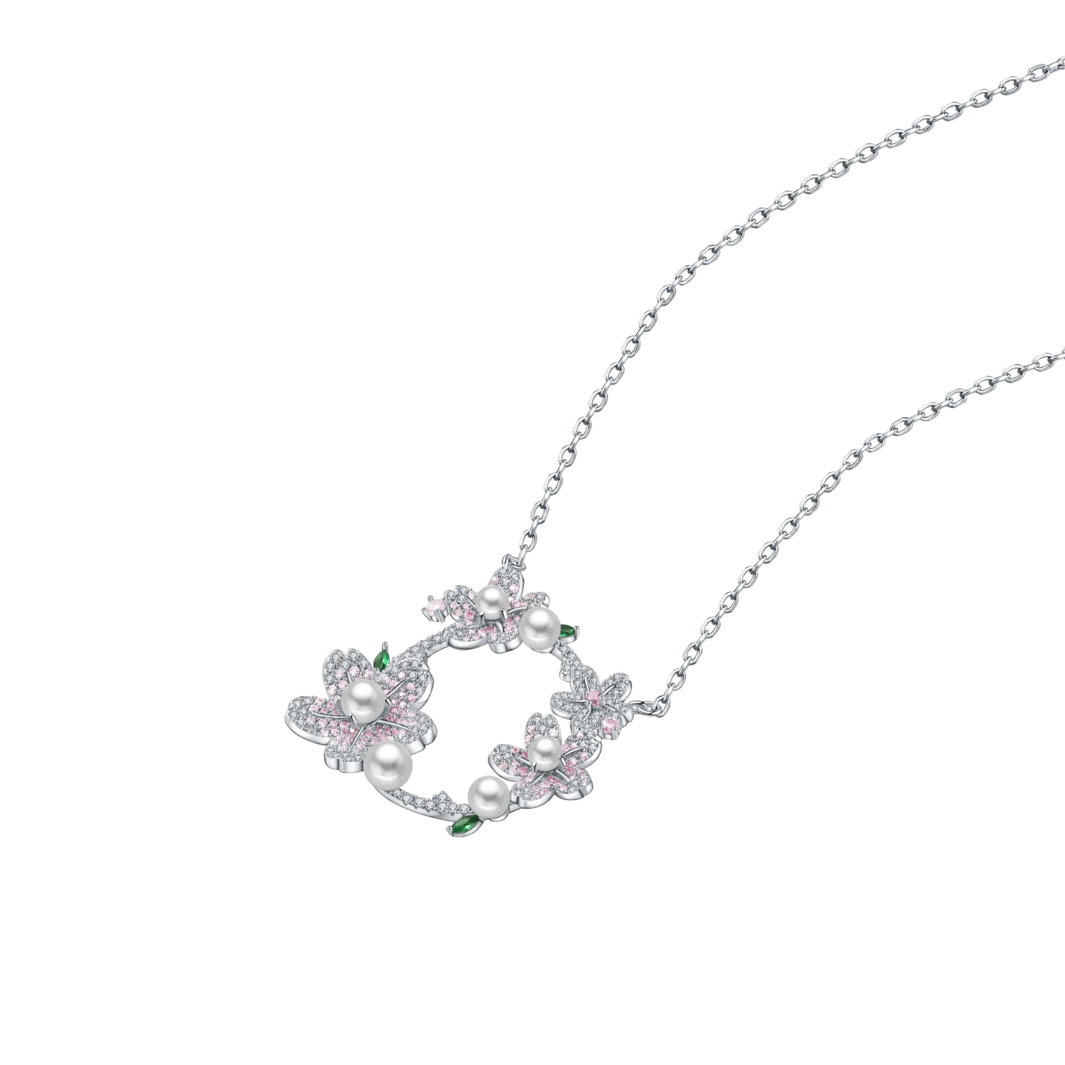 Cherry Blossom Pendant Necklace