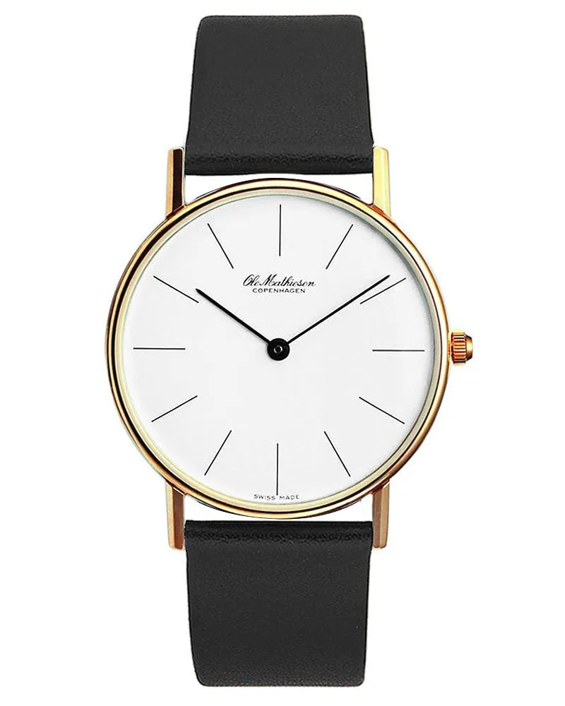 Classic Series Gold Plated Watch by Ole Mathiesen