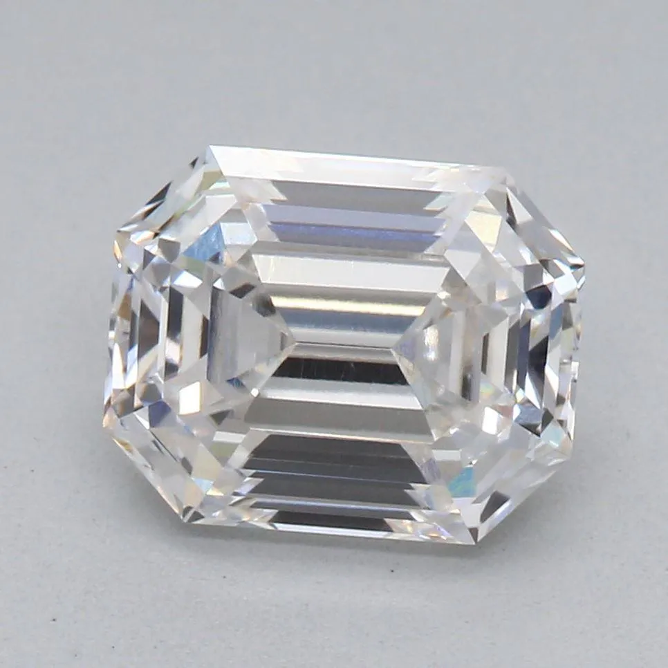 Custom Cut 10.5-11ct August Vintage Emerald Cut Diamond Lab Grown Diamond in Grace Kelly Setting