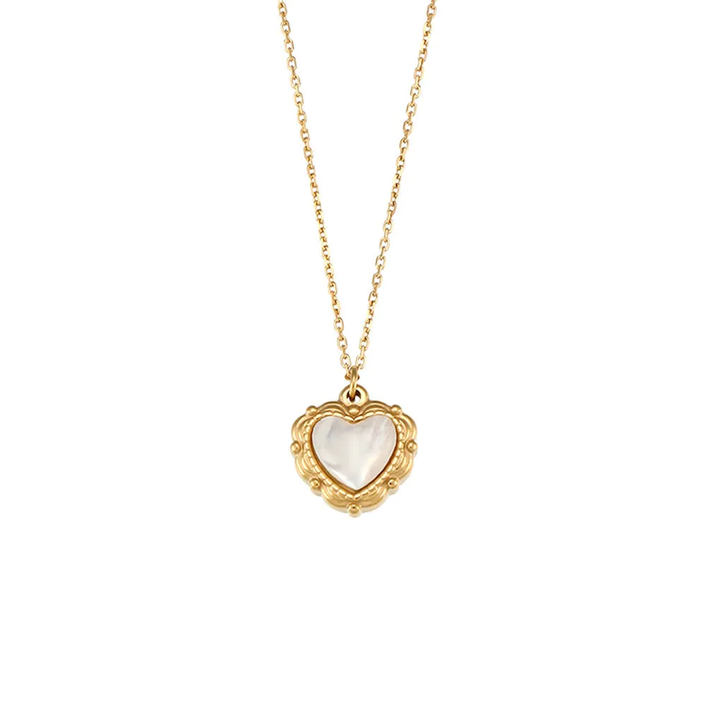 Dainty Gold-Plated Shell Pendant Necklace | Vintage Gift for Her