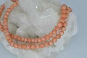 Double Coral Beaded Bracelet