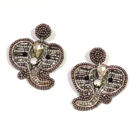 ‘Elle’ Beaded Elephant Earrings