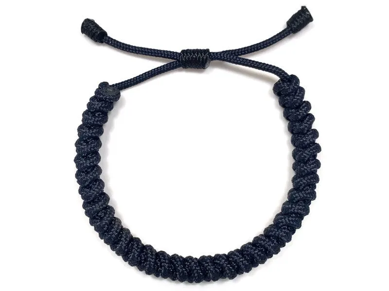 Engineered Navy Slim Rope Bracelet