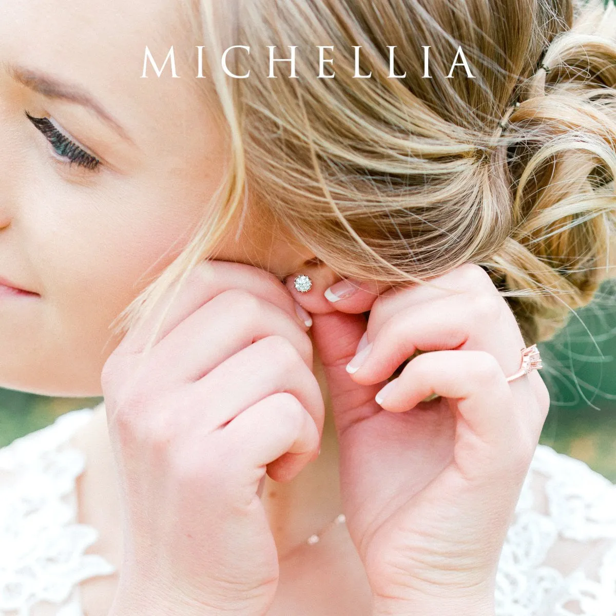 [Evelyn] Vintage Classic Crown Earrings in Opal
