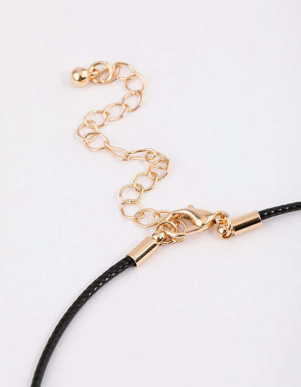 Fabric Swirl Cord Necklace