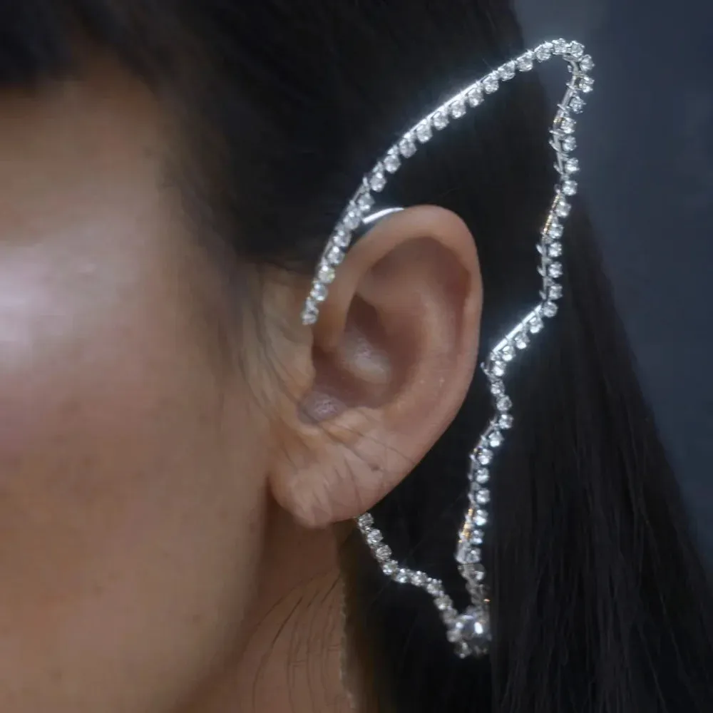 Fairy Crystal Butterfly Auricle Ear Cuff