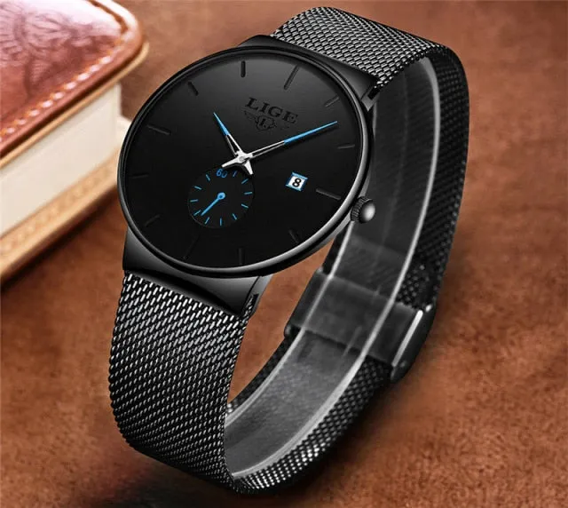 Fashion Minimalist Women's Quartz Ultra Thin Waterproof Business Wrist Watch
