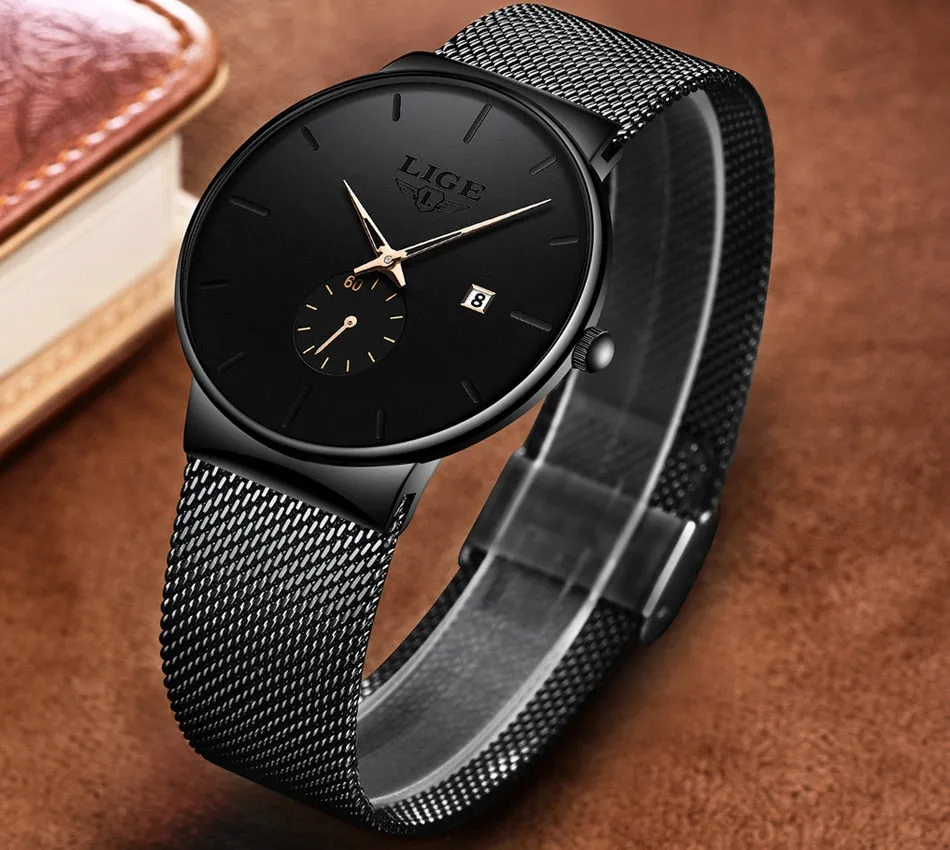 Fashion Minimalist Women's Quartz Ultra Thin Waterproof Business Wrist Watch