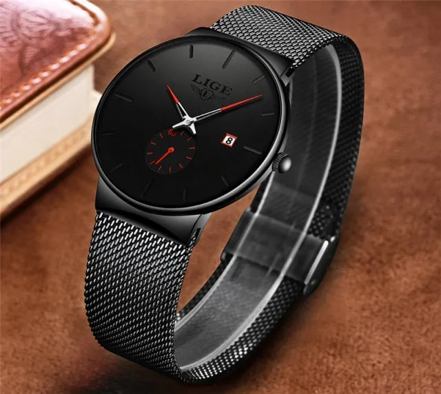 Fashion Minimalist Women's Quartz Ultra Thin Waterproof Business Wrist Watch