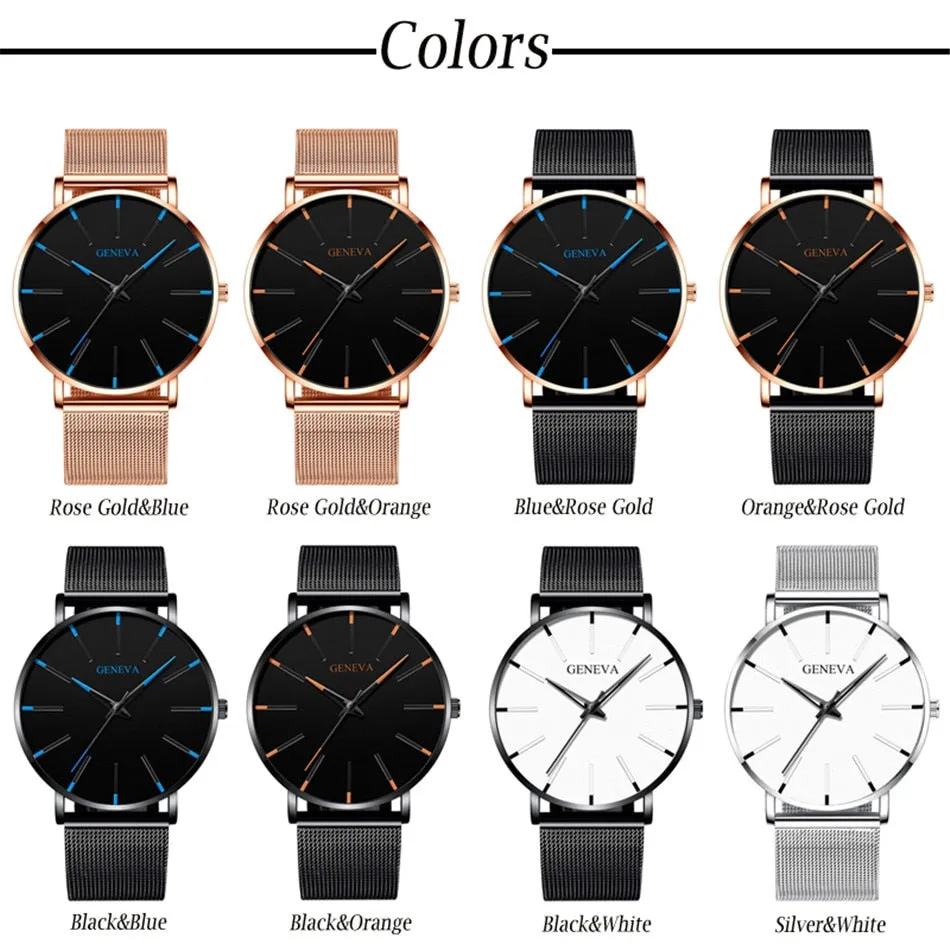 Fashion Ultra Thin Simple Men Business Watches