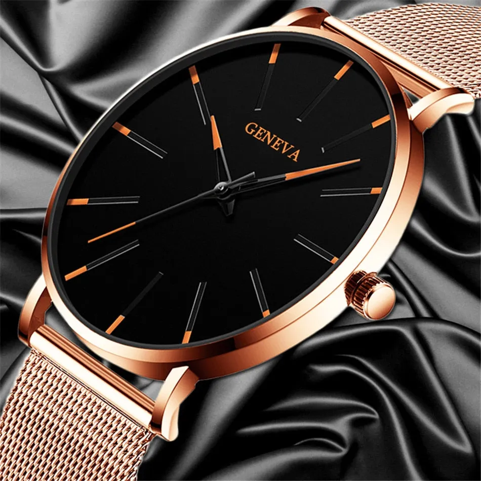 Fashion Ultra Thin Simple Men Business Watches