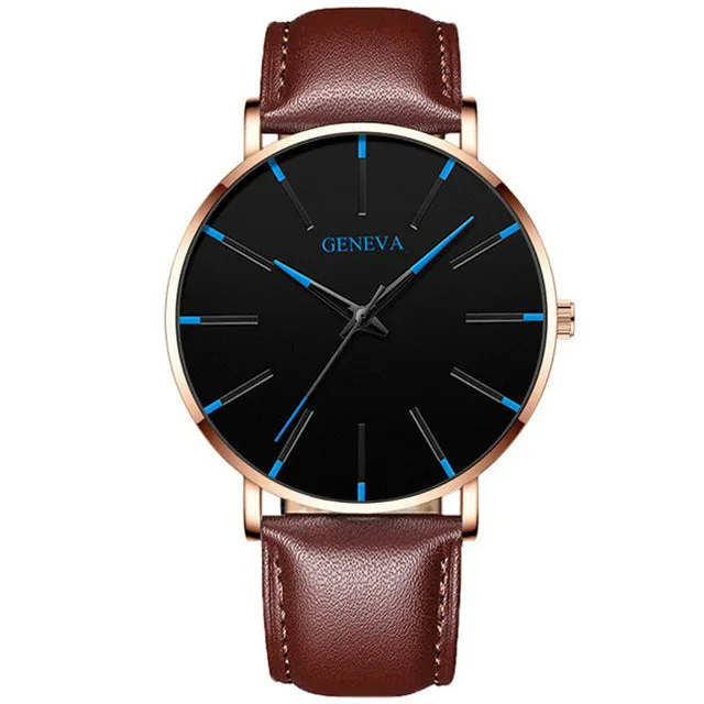 Fashion Ultra Thin Simple Men Business Watches