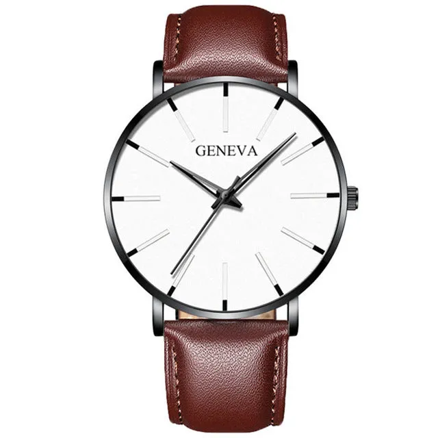 Fashion Ultra Thin Simple Men Business Watches