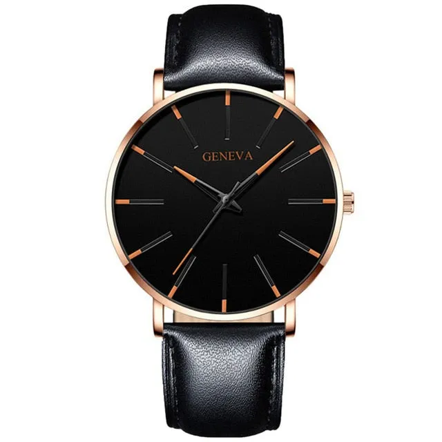Fashion Ultra Thin Simple Men Business Watches
