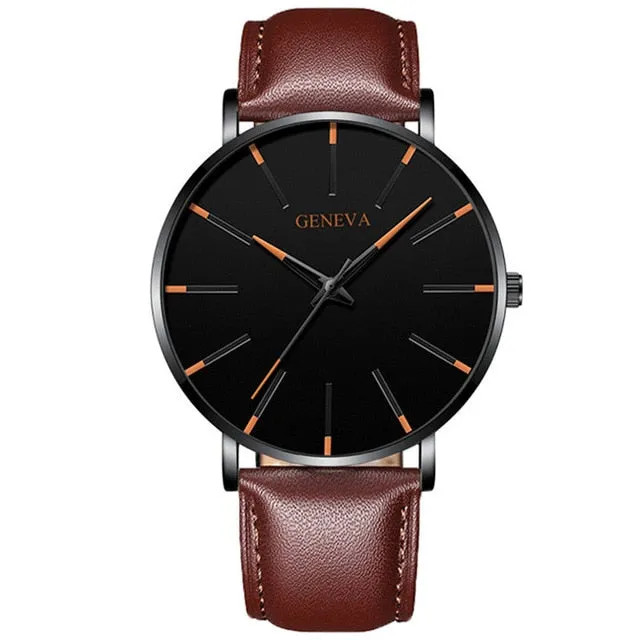 Fashion Ultra Thin Simple Men Business Watches