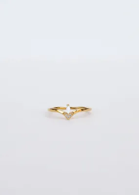 Floating White Opal Ring