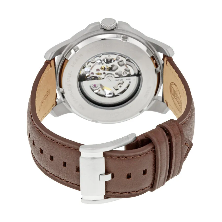 Fossil Grant Automatic Black Skeleton Dial Men's Watch ME3100