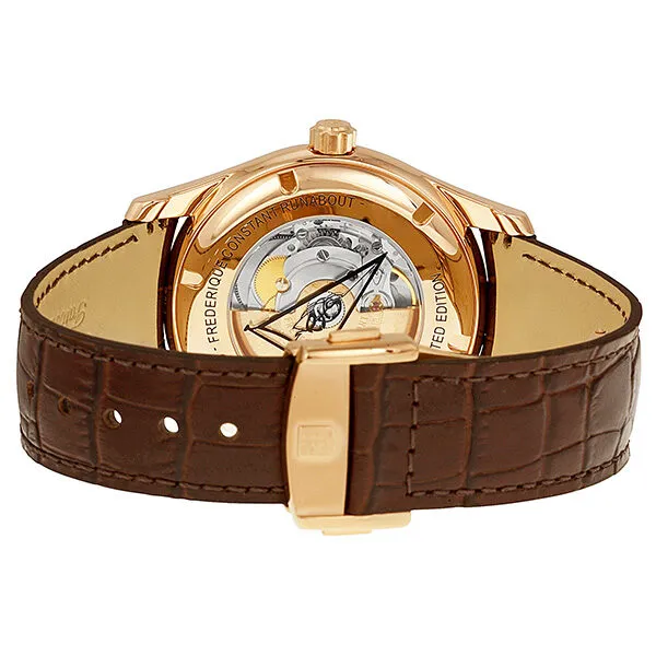 Frederique Constant Runabout White Dial Rose gold-plated Men's Watch FC-330RM6B4