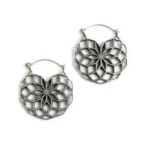 Geometric hoop earrings