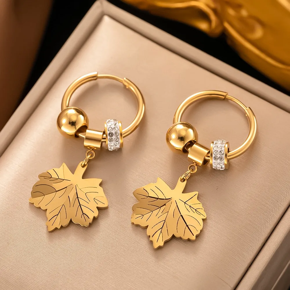 Gold Plated Vintage Punk Turkey Blue Evil Eyes Round Hoop Earrings For Women