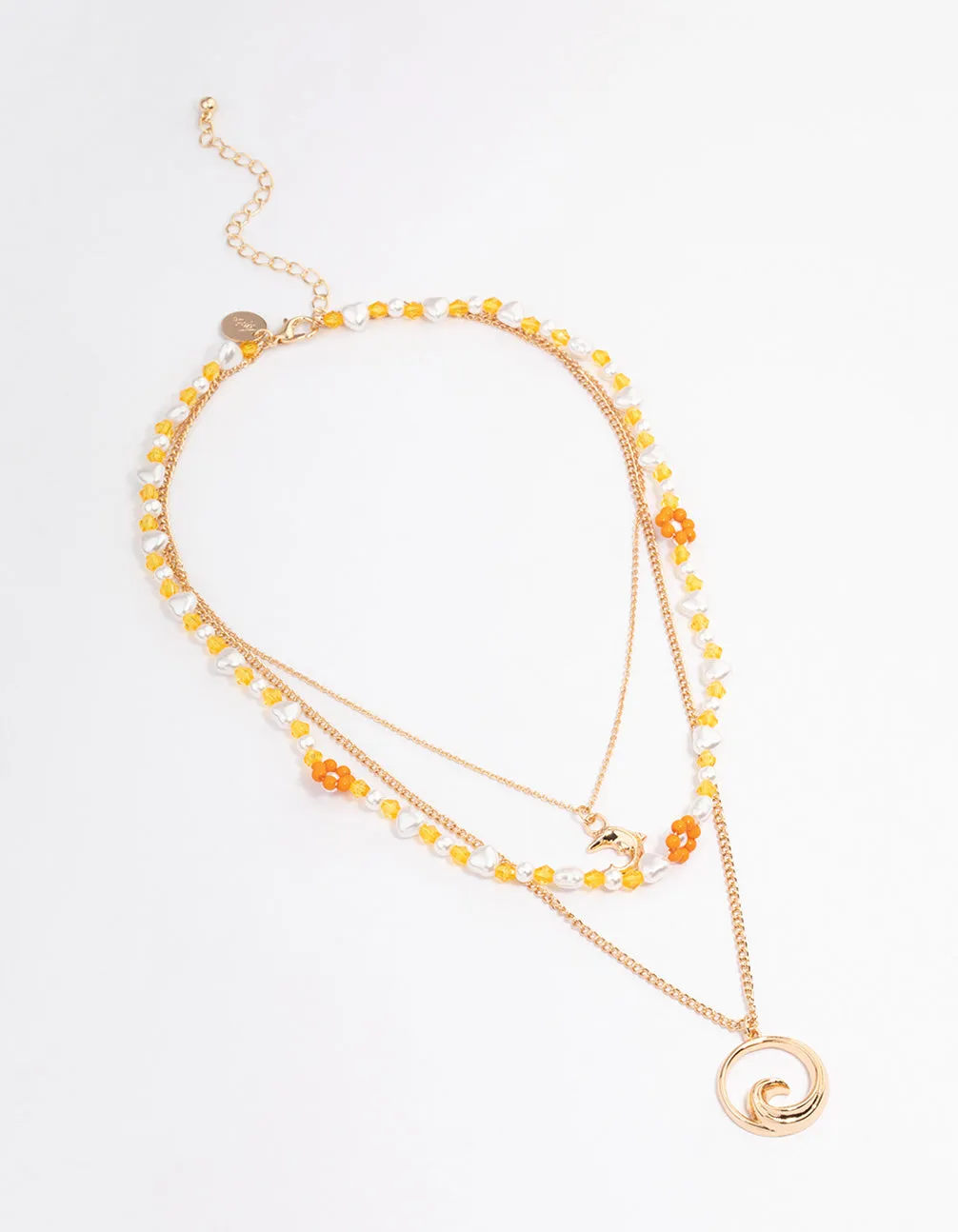 Gold Tidal Wave Layered Necklace