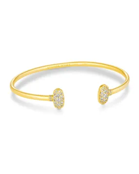 GRAYSON GOLD WHITE CRYSTAL CUFF BRACELET