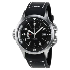 Hamilton Khaki Navy Black Dial GMT Men's Watch H77615333