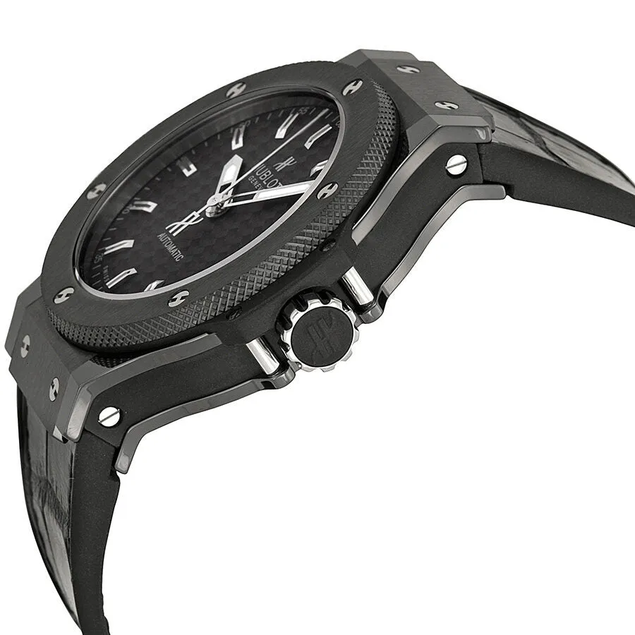 Hublot Big Bang Carbon Fiber Dial Alligator Unisex Watch 365CM1770LR 365.CM.1770.LR
